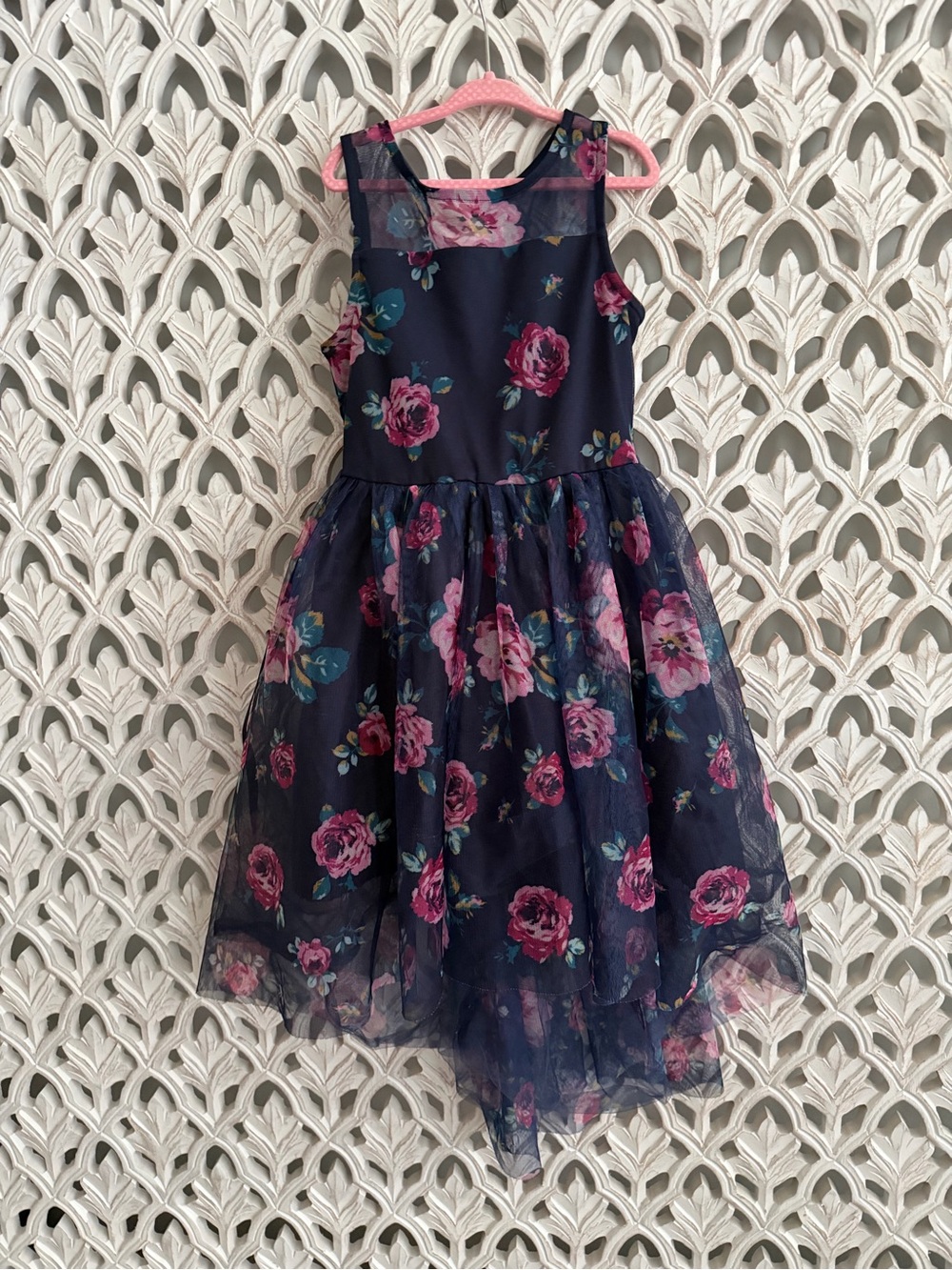 Zenzi Girls Floral Hi Lo Dress Size 6/6X